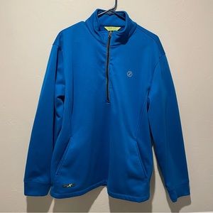 Men’s Izod fleece pullover with pockets, brand new condition